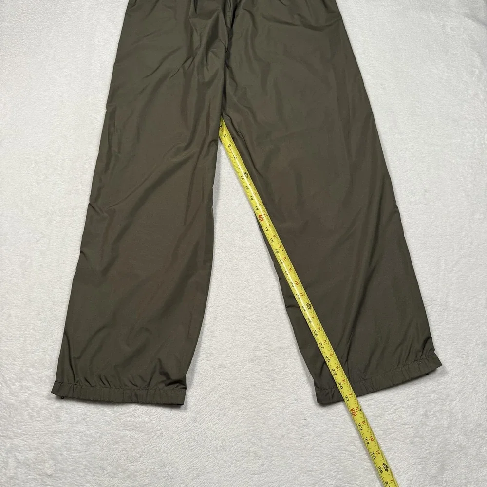Polo Sport Ralph Lauren Pants Mens Large Olive Green Track Wind Pants Ankle Zips